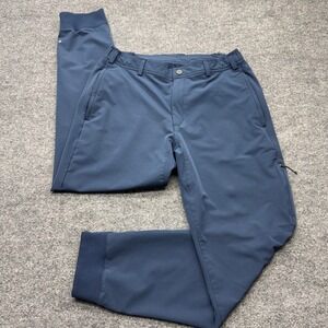 Mack Weldon Radius Jogger Mens Medium Navy Blue Performance Tech Pants Stretch